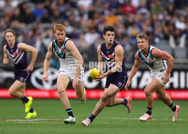 AFL 2024 Round 24 - Fremantle v Port Adelaide - A-53407207