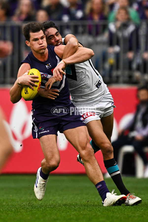 AFL 2024 Round 24 - Fremantle v Port Adelaide - A-53407227