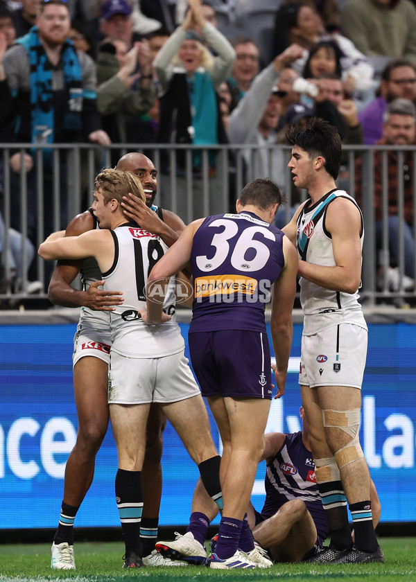 AFL 2024 Round 24 - Fremantle v Port Adelaide - A-53407267