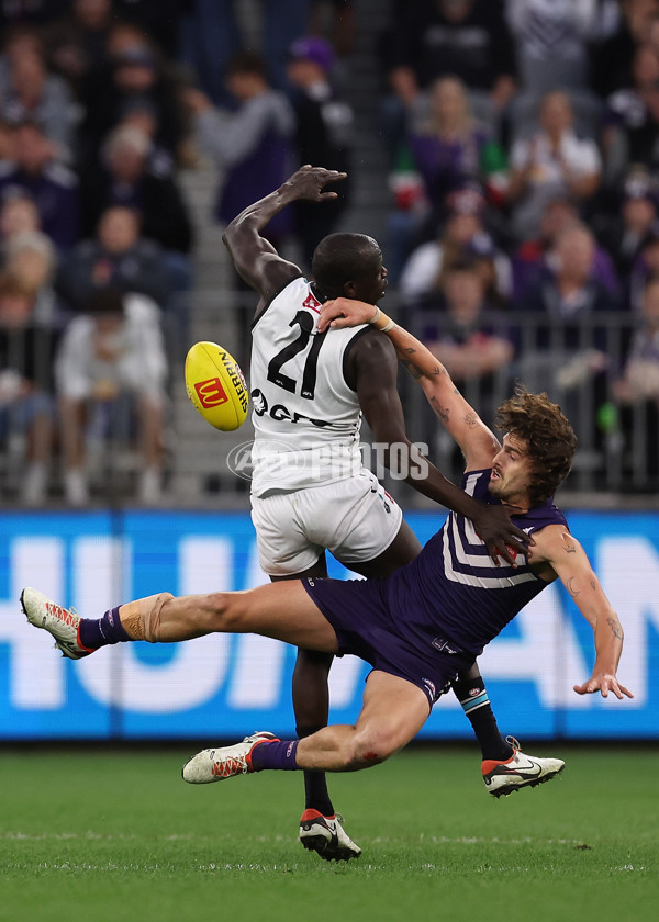 AFL 2024 Round 24 - Fremantle v Port Adelaide - A-53408246