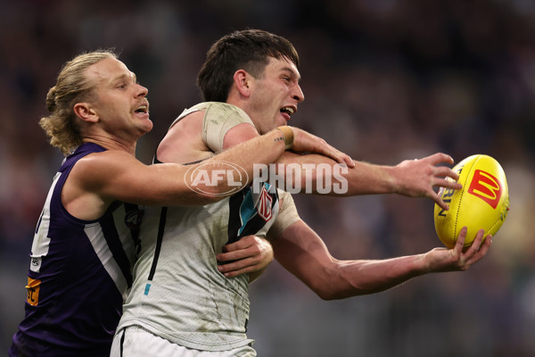 AFL 2024 Round 24 - Fremantle v Port Adelaide - A-53408277