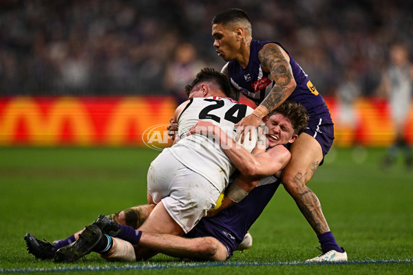 AFL 2024 Round 24 - Fremantle v Port Adelaide - A-53410684