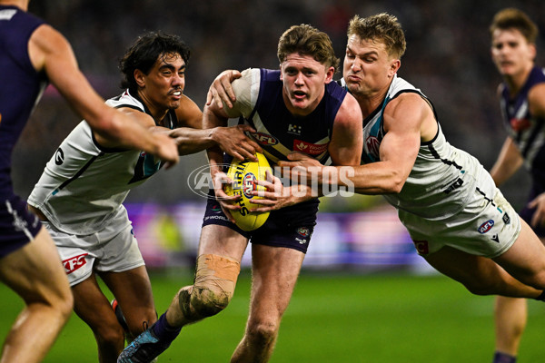 AFL 2024 Round 24 - Fremantle v Port Adelaide - A-53410686