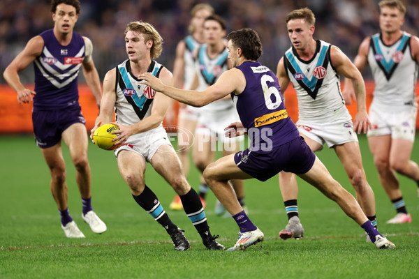 AFL 2024 Round 24 - Fremantle v Port Adelaide - A-53410692