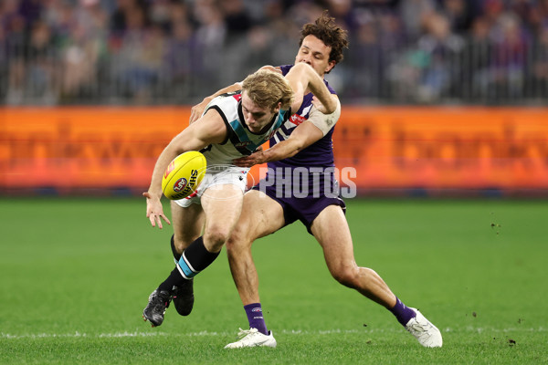 AFL 2024 Round 24 - Fremantle v Port Adelaide - A-53412219