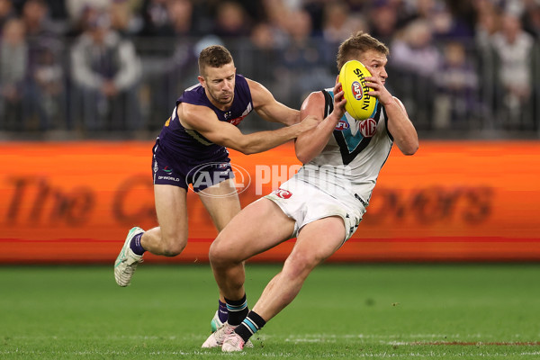 AFL 2024 Round 24 - Fremantle v Port Adelaide - A-53414675