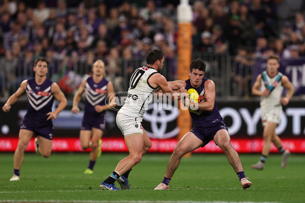 AFL 2024 Round 24 - Fremantle v Port Adelaide - A-53417386