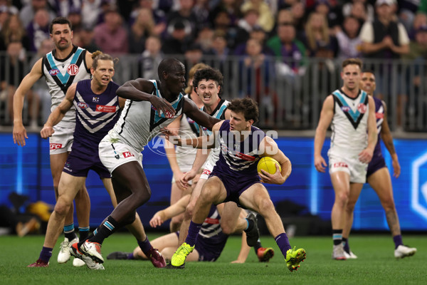 AFL 2024 Round 24 - Fremantle v Port Adelaide - A-53417394