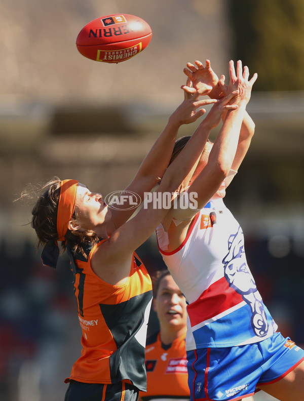 AFLW 2024 Round 01 - GWS v Western Bulldogs - A-53559770