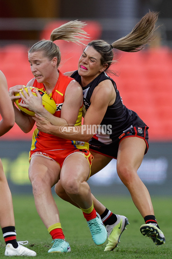 AFLW 2024 Round 01 - Gold Coast v St Kilda - A-53575367