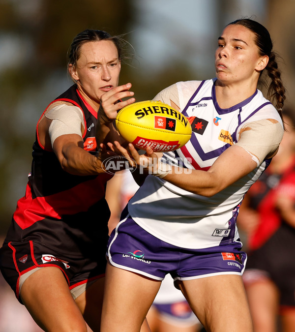 AFLW 2024 Round 01 - Essendon v Fremantle - A-53576149