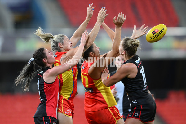 AFLW 2024 Round 01 - Gold Coast v St Kilda - A-53580965