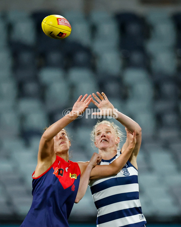 AFLW 2024 Round 01 - Geelong v Melbourne - A-53583398