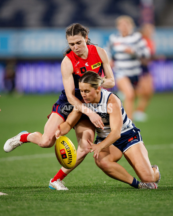 AFLW 2024 Round 01 - Geelong v Melbourne - A-53586163