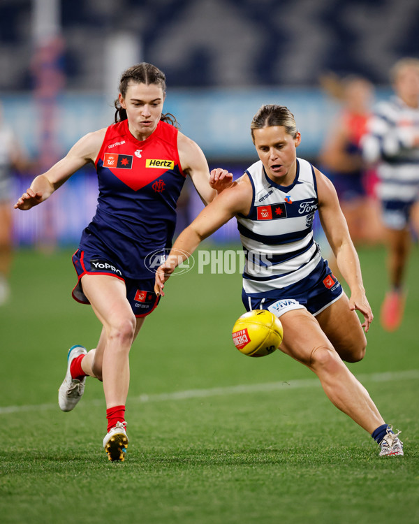 AFLW 2024 Round 01 - Geelong v Melbourne - A-53586166