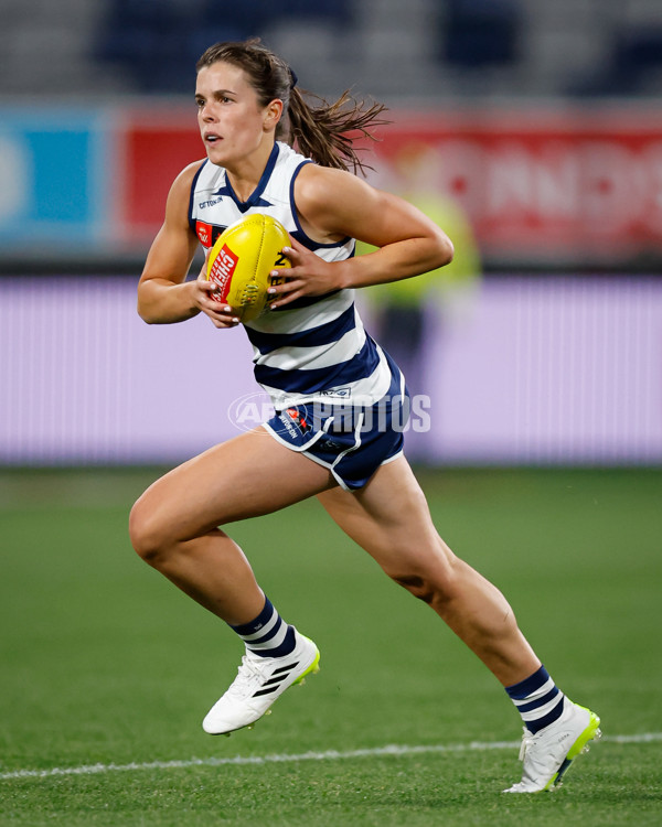 AFLW 2024 Round 01 - Geelong v Melbourne - A-53588563