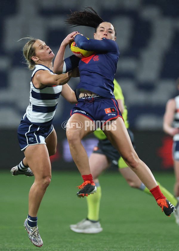 AFLW 2024 Round 01 - Geelong v Melbourne - A-53588602