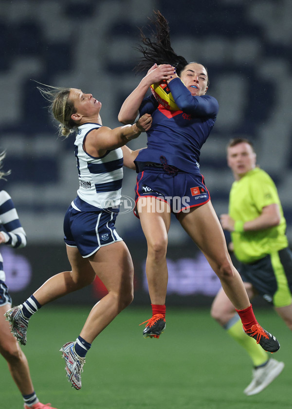 AFLW 2024 Round 01 - Geelong v Melbourne - A-53588604