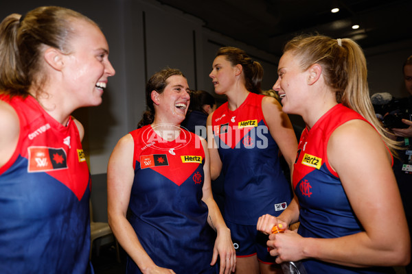 AFLW 2024 Round 01 - Geelong v Melbourne - A-53593393