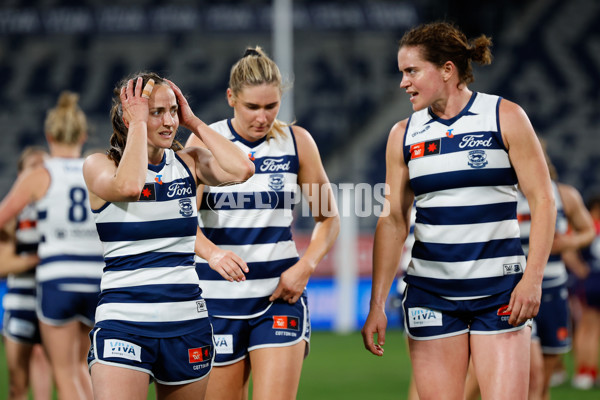 AFLW 2024 Round 01 - Geelong v Melbourne - A-53593400