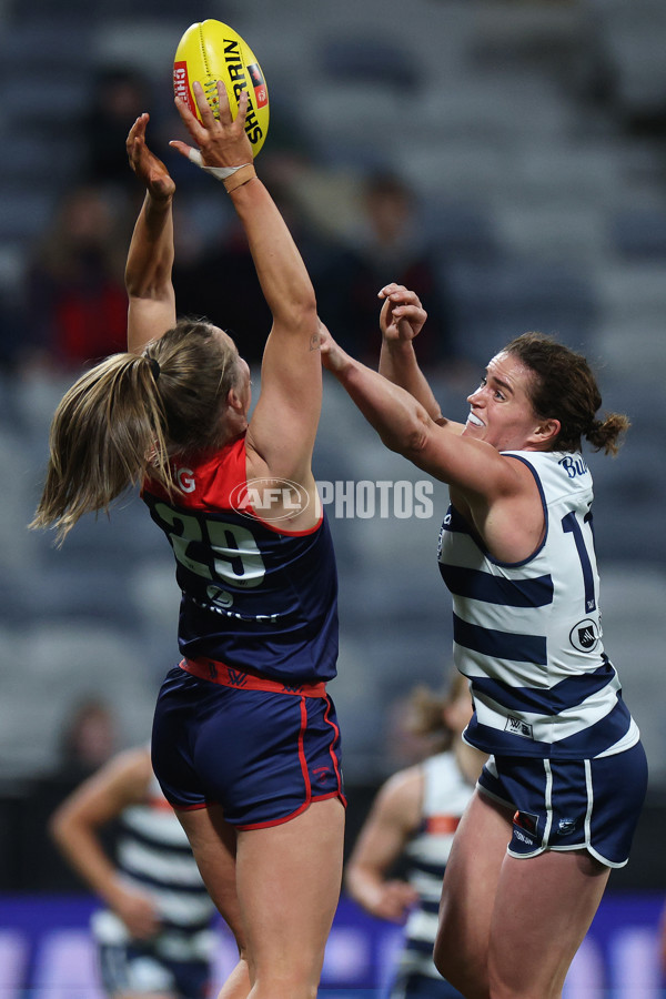 AFLW 2024 Round 01 - Geelong v Melbourne - A-53598242