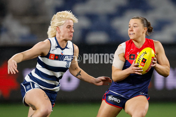 AFLW 2024 Round 01 - Geelong v Melbourne - A-53599758