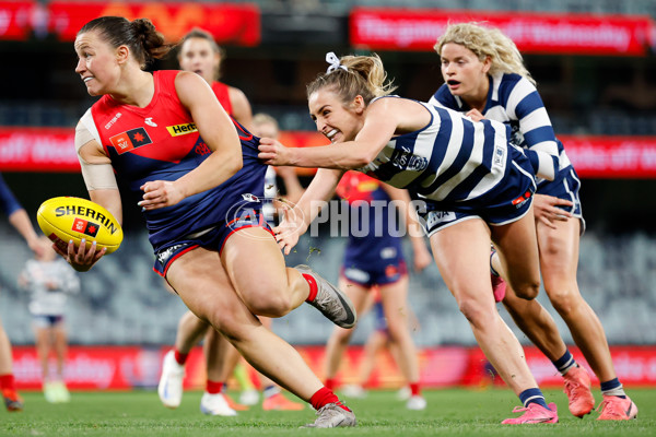 AFLW 2024 Round 01 - Geelong v Melbourne - A-53599763