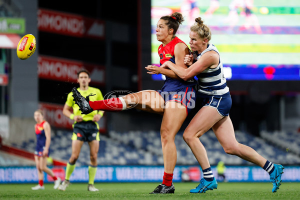 AFLW 2024 Round 01 - Geelong v Melbourne - A-53599764