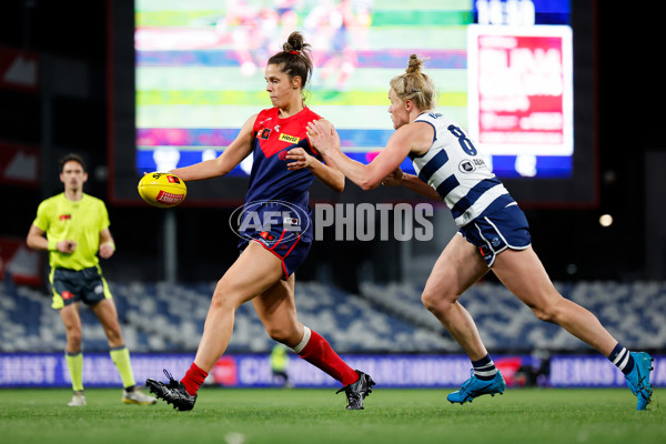 AFLW 2024 Round 01 - Geelong v Melbourne - A-53599770