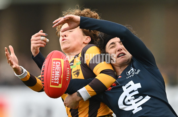 AFLW 2024 Round 01 - Hawthorn v Carlton - A-53614259