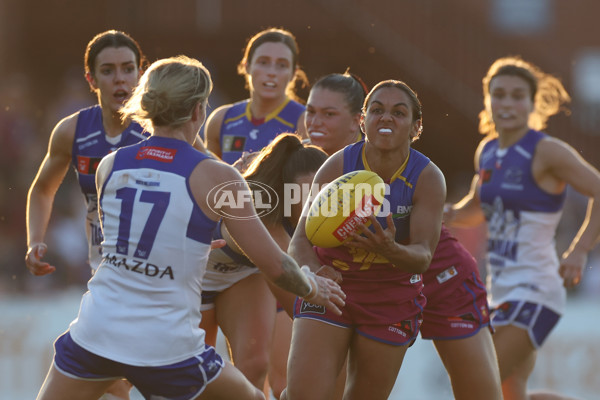 AFLW 2024 Round 01 - Brisbane v North Melbourne - A-53614828