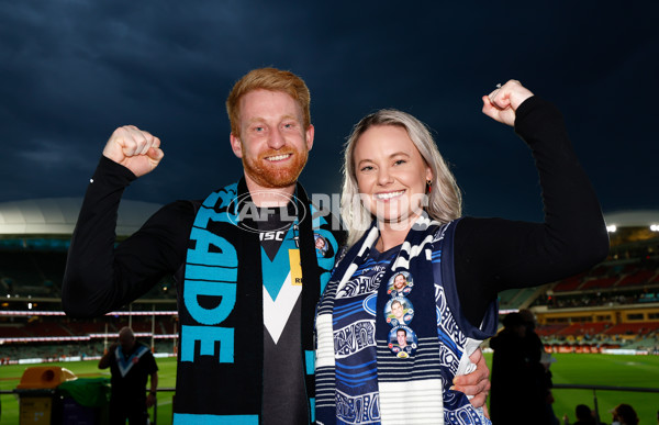 AFL 2024 Second Qualifying Final - Port Adelaide v Geelong - A-53689122