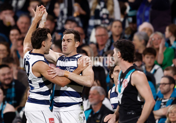 AFL 2024 Second Qualifying Final - Port Adelaide v Geelong - A-53689147