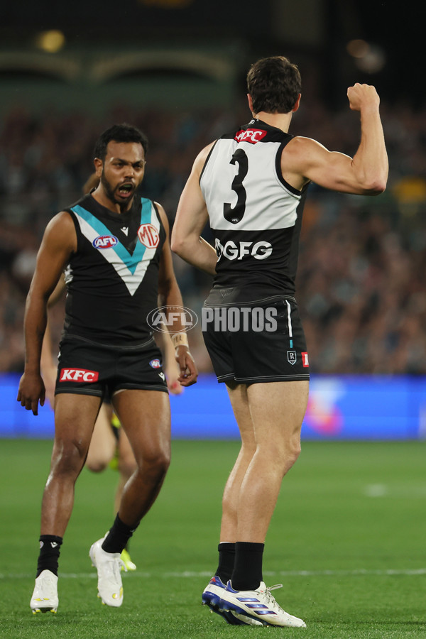 AFL 2024 Second Qualifying Final - Port Adelaide v Geelong - A-53689148