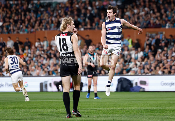 AFL 2024 Second Qualifying Final - Port Adelaide v Geelong - A-53689150