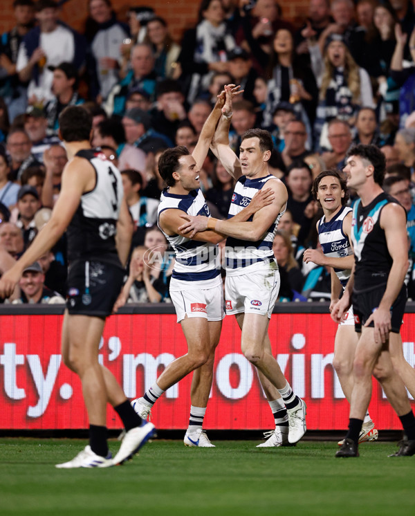 AFL 2024 Second Qualifying Final - Port Adelaide v Geelong - A-53691232