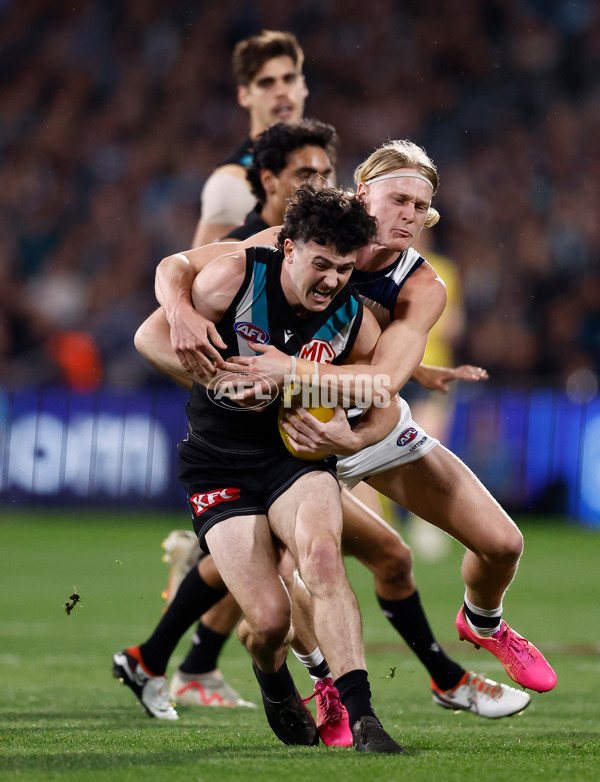 AFL 2024 Second Qualifying Final - Port Adelaide v Geelong - A-53691237