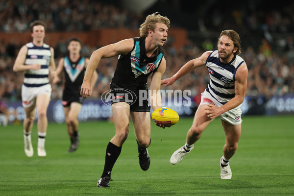 AFL 2024 Second Qualifying Final - Port Adelaide v Geelong - A-53691273