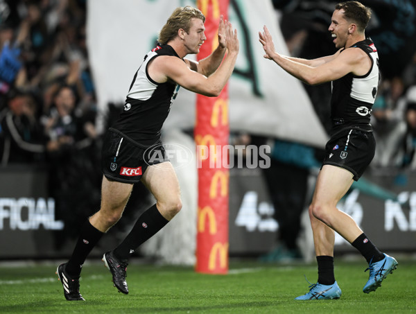 AFL 2024 Second Qualifying Final - Port Adelaide v Geelong - A-53693007