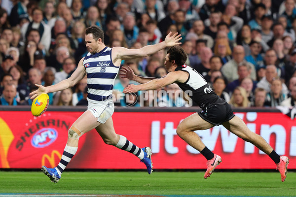 AFL 2024 Second Qualifying Final - Port Adelaide v Geelong - A-53693623