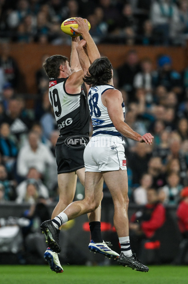 AFL 2024 Second Qualifying Final - Port Adelaide v Geelong - A-53693633