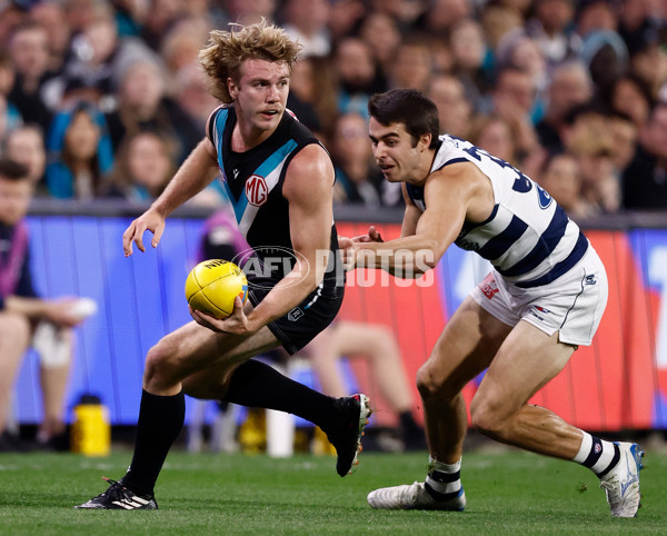 AFL 2024 Second Qualifying Final - Port Adelaide v Geelong - A-53693645