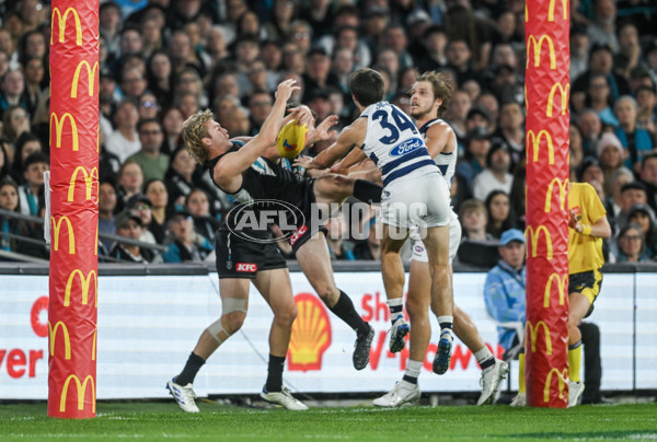 AFL 2024 Second Qualifying Final - Port Adelaide v Geelong - A-53693652