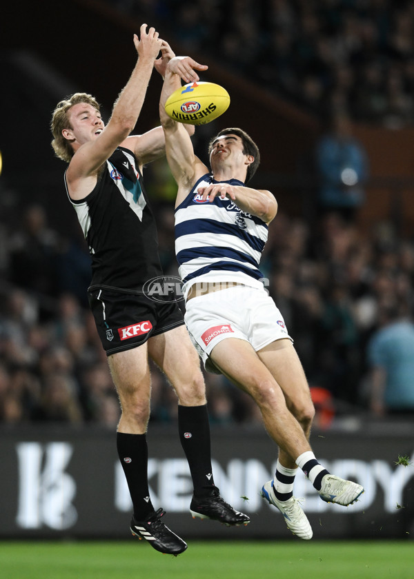 AFL 2024 Second Qualifying Final - Port Adelaide v Geelong - A-53693667