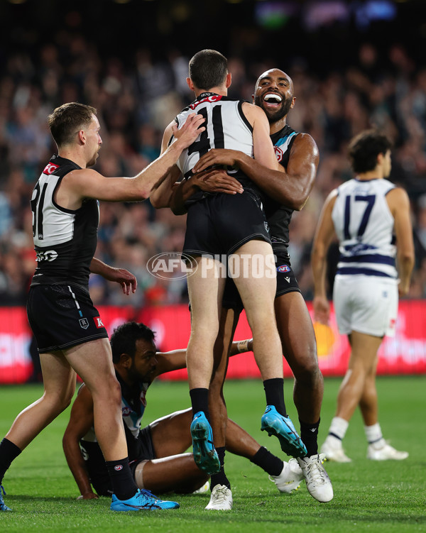 AFL 2024 Second Qualifying Final - Port Adelaide v Geelong - A-53693682