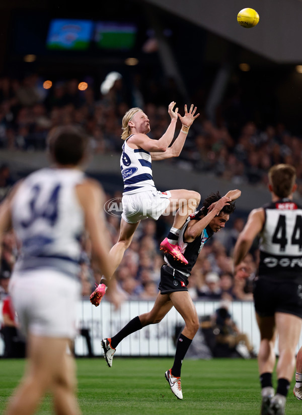 AFL 2024 Second Qualifying Final - Port Adelaide v Geelong - A-53693685