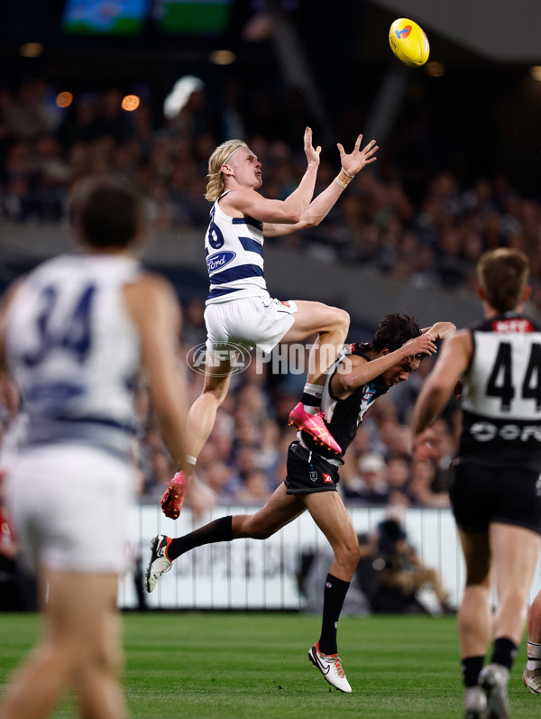 AFL 2024 Second Qualifying Final - Port Adelaide v Geelong - A-53693686