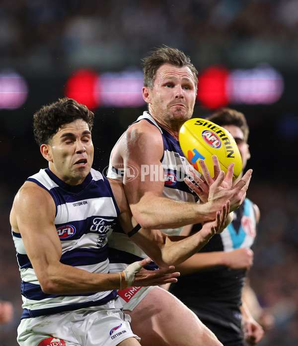 AFL 2024 Second Qualifying Final - Port Adelaide v Geelong - A-53693706