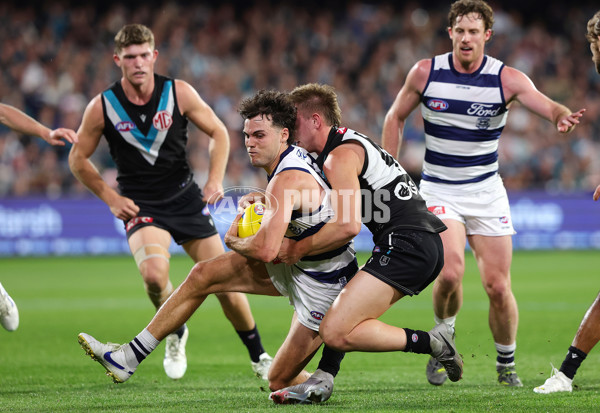 AFL 2024 Second Qualifying Final - Port Adelaide v Geelong - A-53693707