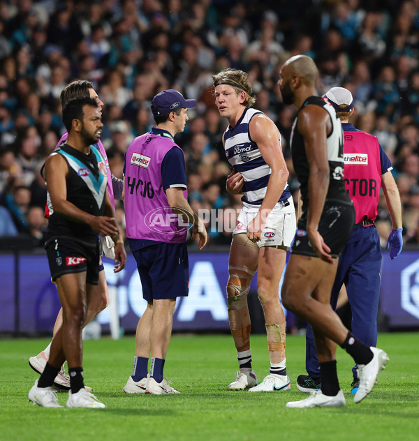 AFL 2024 Second Qualifying Final - Port Adelaide v Geelong - A-53693713
